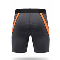 Shorts de compression pour hommes, taille élastique, couleur unie, séchage rapide, tissu léger et respirant, coupe ajustée, vêtements de sport pour la salle de sport