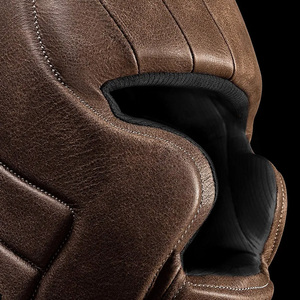 Thai MMA Karate Muay Thai Boxing Kick <b>Training</b> Cowhide Leather Adult Unisex <b>Head</b> Guard HG0047 - Product Image 3