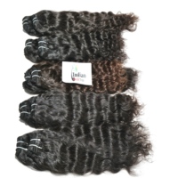 Extensions de cheveux naturels indiens ondulés Remy, double trame, bruts, vierges, fournisseur indien, prix de gros