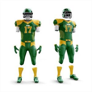 ชุดเครื่องแบบอเมริกันฟุตบอลชุดเสื้อผ้ากีฬาพิมพ์ชื่อโลโก้ตามสั่งแบบระเหิดสำหรับทีม - Product Image 4