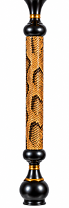 Cachimba de Lujo Golden Serpent Crocodylia Noir, Obra Maestra con Técnica de Lacado, Decoración de Plumas de Avestruz, Premium Egipcio - Product Image 2