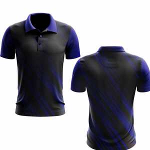 Vente en gros de polo de golf pour hommes personnalisés de haute qualité 100% coton respirant séchage rapide chemise de travail en toile à motif uni et élégant - Product Image 5