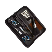 Kit de coiffeur professionnel 6 pièces avec ciseaux de coupe de cheveux, ciseaux amincissants, peigne et outils de salon pour coiffeurs