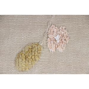 พรมตุรกีวินเทจ ขนาด 3.8x5.2 ฟุต พรมคิลิม พรมลายปะติดสีเบจ - Product Image 5