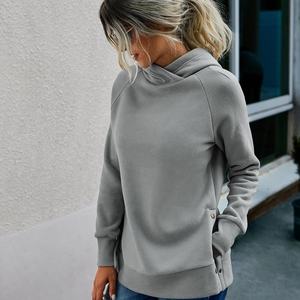 Pull à capuche uni pour femmes, haut à capuche décontracté, sweat à capuche thermique personnalisé, sweat à capuche de haute qualité pour femmes - Product Image 4