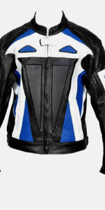 Chaqueta de moto transpirable de carreras de moda personalizada cuero de Búfalo con paneles samtex de cuatro vías - Product Image 5