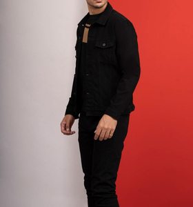 Custom Hot Winter Men's Embroidered <b>Stand</b> Collar Letter Pattern Denim Jacket High Quality Loose Fashion Wholesale Price - Product Image 5