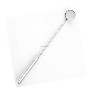 Espejo laríngeo con mango, 3 18mm de diámetro | Instrumento de diagnóstico ENT para examen de garganta, acero inoxidable - Product Image 3