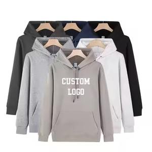 Sudadera con capucha de algodón en blanco bordada personalizada French Terry 500 GSM con estampado de hojaldre sudadera con media cremallera de cuarto pesado en blanco para mujer - Product Image 1