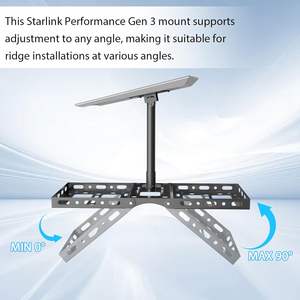 Soporte Ajustable para Techo para Antena Starlink Gen 3, Instalación sin Perforación, Kit de Soporte de Acero Aleado - Product Image 5