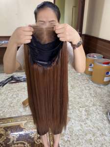 Vente en gros pas cher prix 13x4 perruques de cheveux bruts perruques avec devant en dentelle pour les femmes noires américaines, perruques frontales en dentelle hd cheveux humains avec devant en dentelle - Product Image 2