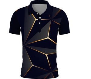 T-shirt polo à manches courtes pour hommes de style nouveau T-shirt polo en gros en tissu de toile à motif solide - Product Image 2