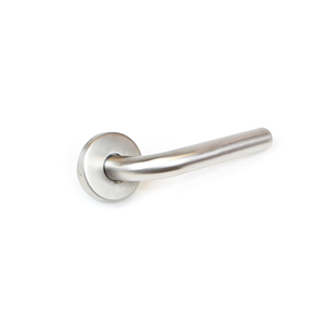 Emuca Ensemble de poignées de porte et de fenêtre en acier inoxydable nickel satiné D.53mm Rosette en forme de L pour portes intérieures Espagne 9170151 - Product Image 1