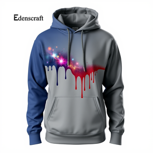 Pull à capuche imprimé décontracté pour hommes léger et chaud vêtements d'hiver tissu en coton doux et durable Style urbain confortable - Product Image 6