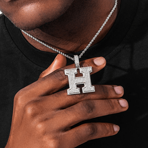 Pendentif personnalisé pour homme en alliage plaqué or, style hip-hop, serti de CZ - Product Image 5