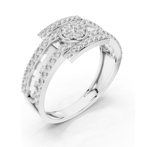 Bague pour femme en diamant de laboratoire 0,636 CT, design de créateur, clarté VVSVS EF, taille brillant rond, or 18 carats, 14 carats, 10 carats et argent 925 - Product Image 6