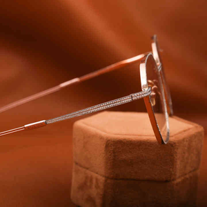 Gafas Hexagonales Unisex de Diseño, Lentes de Aleación Modernas con Cristales de Moissanita para Uso Diario - Product Image 3