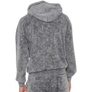 Chándal de lavado ácido de alta calidad para hombres con su diseño personalizado y tamaño Color sólido de chándales de lavado ácido para hombres - Product Image 6