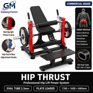 Rack Commercial de Musculation à Double Rampe pour Soulevé de Terre, Squat et Lunge, avec Console Numérique, pour Exercices Hanches/Poitrine/Bras/Jambes, à Charge par Disques, Tube Ovale, pour Entraînement de Puissance en Salle de Sport - Product Image 2