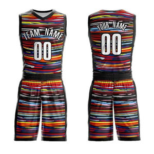 Uniformes Deportivos Personalizados al por Mayor, Conjuntos de Ropa Deportiva de Baloncesto Unisex, Transpirables, de Secado Rápido, sin Mangas, de Poliéster, con Impresión por Sublimación - Product Image 6