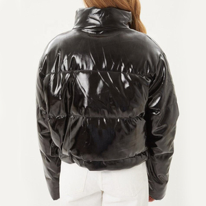 Best Selling <b>Women</b> Plus Size Winter <b>Puffer</b> Bubble <b>Crop</b> <b>Jacket</b> with Printing Logo Breathable Embroidery Windproof Waterproof - Product Image 3