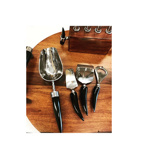 Exclusivo y elegante proveedor al por mayor, cuchara de acero inoxidable, juego de cubiertos, punta de cuerno, fabricación al precio más bajo - Product Image 1