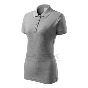 Vente en gros Femme Slim Fit Polo T Shirt Pas Cher Tshirt Couleur Unie Personnalisé Polos Chemise Pour Femmes - Product Image 2