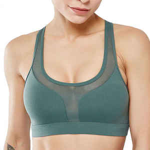 Meilleurs soutiens-gorge de sport sans couture respirants à soutien élevé pour les femmes vêtements de yoga personnalisés avec bretelles réglables soutiens-gorge de fitness - Product Image 1