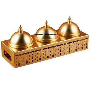 Cuenco de chocolate de acero chapado en oro de diseñador hecho a mano, cuenco de Metal pulido con estilo clásico de lujo para dulces - Product Image 1