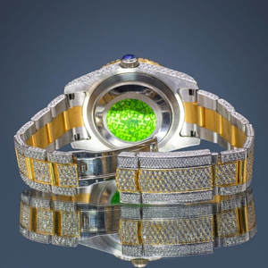 Reloj de Diamantes Moissanite de Diseño en Oferta, Joyería Estilo Hip Hop con Brillo Duradero, Disponible para la Venta - Product Image 3