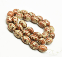 Perles ovales de jaspe impérial de sédiment de mer rouge naturel 12X9 MM perles en vrac pour la fabrication de bijoux perles de rondelle de cristal les plus vendues
