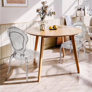 Set di 4 Sedie Moderne Trasparenti Stile Belle, Sedie Impilabili Trasparenti per Eventi, Matrimoni e Banchetti - Product Image 4