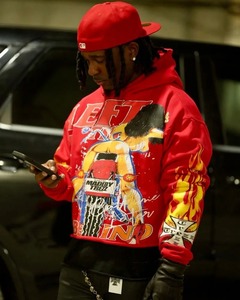 Street Hip-hop Fashion Rock Hoodie Hombres Y2k Casual Loose man hoodi Gothic Punk High Street Trendy Brand Sudadera de gran tamaño - Product Image 5