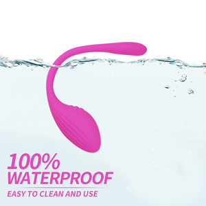 Vibrator Pasangan Telur Getar Nirkabel Kuat Silikon Penuh 10 Pola Getaran Bola Cinta yang Dapat Dipakai Mainan Seks - Product Image 4