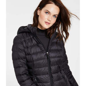 Charter Club Women's Black XX-Small <b>Packable</b> Hooded Puffer Coat Windproof High-Collar Casual Style for Winter Autumn Nylon - Product Image 2