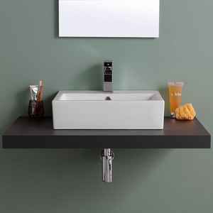 Lavabo Ovalado de Cerámica Moderno para Encimera, Fácil de Limpiar - Product Image 2