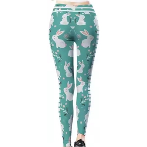 Leggings de yoga taille haute sans couture pour femmes, matière douce et respirante, cordon de serrage, couleur unie, sport, vente chaude, design spécial - Product Image 2