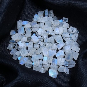 Pendientes de piedra de luna de alta calidad, piedra natural de meteoritos, espécimen de piedra natural, Gema natural - Product Image 3