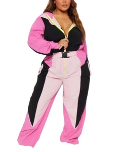 Conjunto Deportivo de Dos Piezas Extra Grande de Alta Calidad, Chaqueta Cortavientos de Nailon, Conjunto Deportivo Personalizado de Alta Calidad - Product Image 1