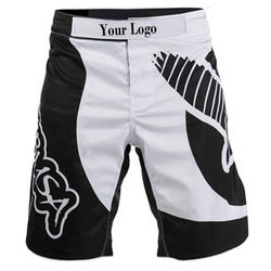 Pantalones cortos de lucha MMA de dos colores personalizados de alta exigencia con cintura delantera Logo Cintura elástica con cierre de velcro Pantalones cortos MMA - Product Image 5