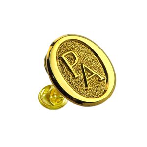 Fabricación personalizada Die Struck Metal Logo Pin de solapa Oro - Product Image 1