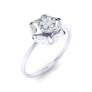 แหวนเพชรแท้14KT/18Kt 0.07ct น้ำหนักรวมได้รับการรับรองตัวเลือกสีเหลือง/กุหลาบ/ทองคำขาว - Product Image 6