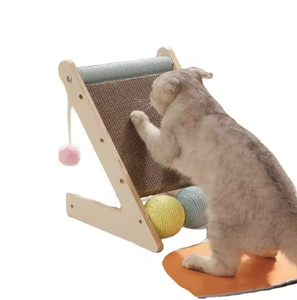 Nouveau poteau à gratter écologique avec boule, nouveau design durable en sisal et papier ondulé, arbre à chat tridimensionnel pour grimper - Product Image 1
