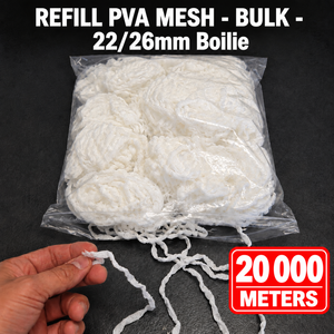 Recharge de filet PVA 22/26mm 20 000m en vrac, écologique, soluble dans l'eau, pour présentation d'appâts en pêche à la carpe en eau douce - Product Image 2