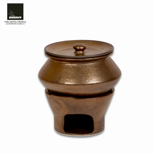 Juego de buffet Chaffer de cerámica esmaltada metálica, calentador de alimentos resistente de 8 litros con soporte para banquetes, bodas y uso hospitalario - Product Image 3