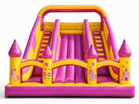 Château gonflable commercial en PVC écologique avec parcours d'obstacles à vendre