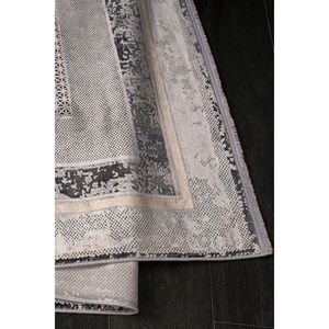 Alfombras y Juegos de Alfombras Modernas de Acrílico Tejido Gris Konfor Granada 6067 con Flecos Rectos - Decoración Elegante para el Hogar - Product Image 2
