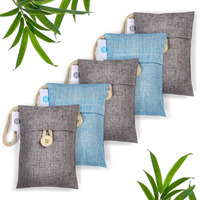 Pochette d'éliminateur d'odeurs de charbon de bois pour sachets de désodorisant de voiture suspendus de véhicule prix compétitifs