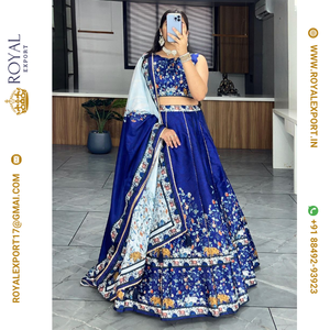 ส่งเสนอคอลเลกชันเลฮงะชอลีพิมพ์ลายสวยงามในราคาขายส่งโดยรอยัลส่งออกสุราษฎร์ - Product Image 5