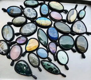 Natural Mix Cabochons Loose Gemstone Handmade Macrame Pendant Mix Lot Wholesale Lot Mix Shape Best Quality well Polished Stone